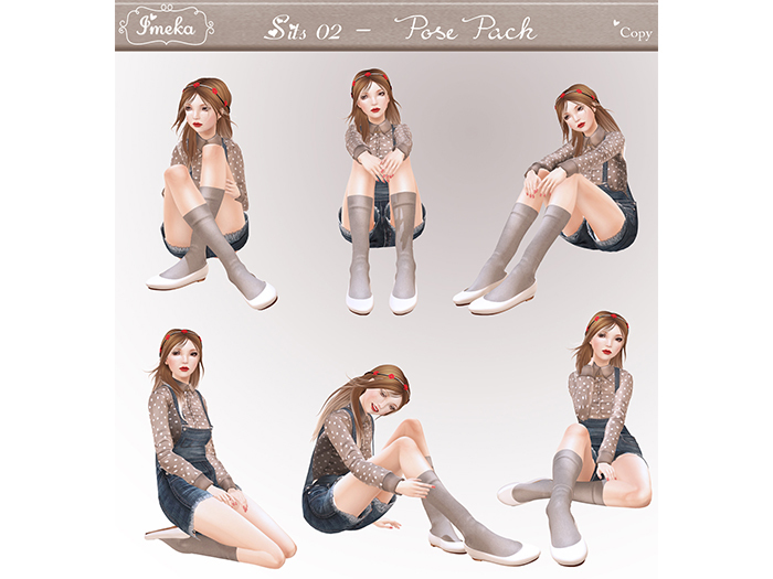 {Imeka} Sits 02 - Pose Pack