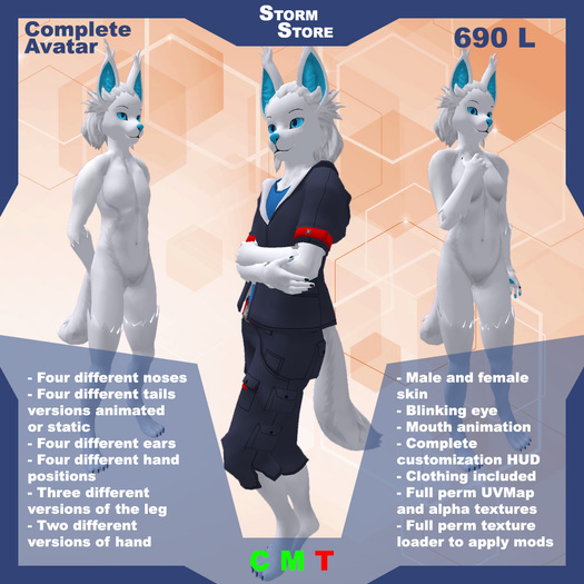 [SS] anthro avatar 2 white