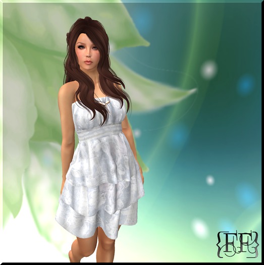 {FF}  Ruffle Dress  ::Blue Rose:: Fallen Faun