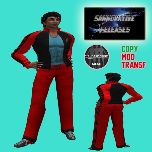 *SR* Mens Trainers Openjacket Red-Black