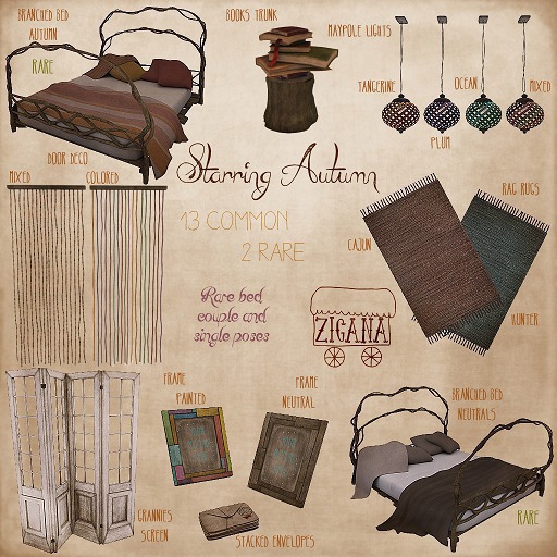 Zigana . branched bed . autumn RARE