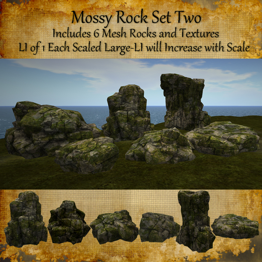 Bad Katz Mesh Mossy Rocks Set Two