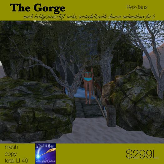 The Gordge Mesh bridge waterfall shower scene (Crate)