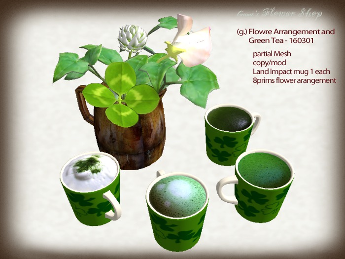 (g.) Flower Arrangement and Green Tea - 160301