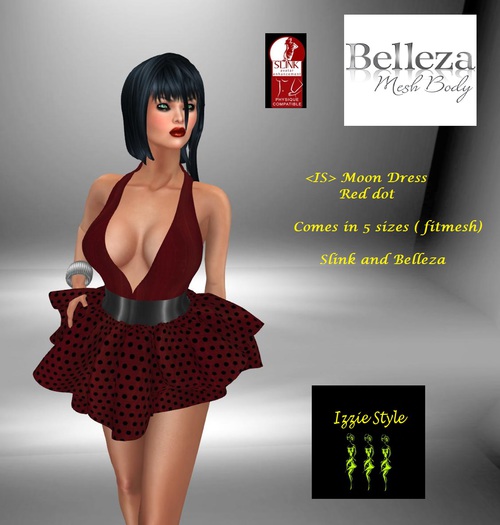 <IS> Moon Dress Red Dot