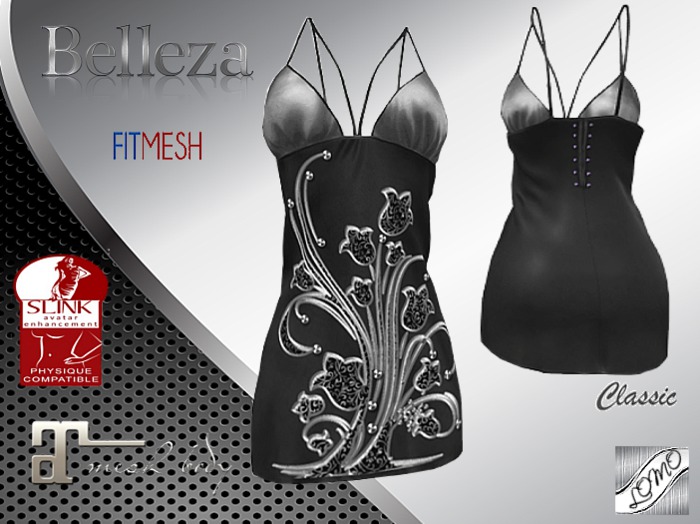 [ IBAN ] MESH DRESS GOTHIC ANN BLACK MAITREYA BELLEZA SLINK