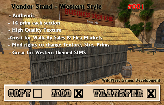 Western Style Vendor
