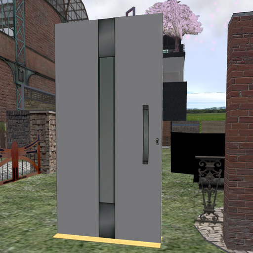 Scripted Contemporary Grey House Door -  Modify - No Copy D0002 -1