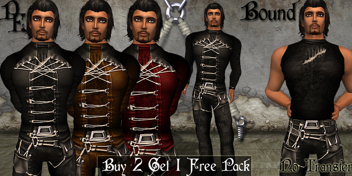 *DE Designs* Bound Mens - Multi Pack