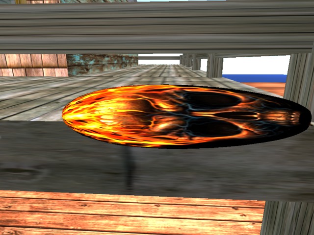 DAMC-FLAMING SKULL Surfboard