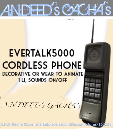 -RC- Things For You Box - Evertalk5000 Cordless Phone ARCADE GA