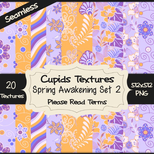 *Cupids Textures * 20 SPRING AWAKENING SET 2