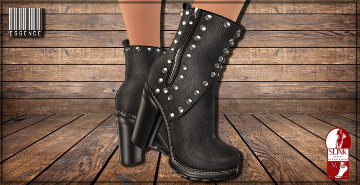 :ESSENCE: GAYA BOOTS ' BLACK