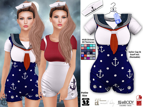 Davis Romper **Nautical