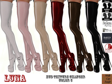 Lara AC High Heel Tigh Boots Latex Luna - HUD Texture Changer