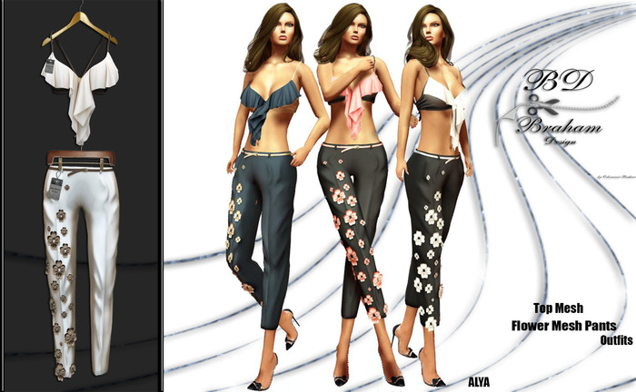 Braham Design Crem Alya Outfits Mesh