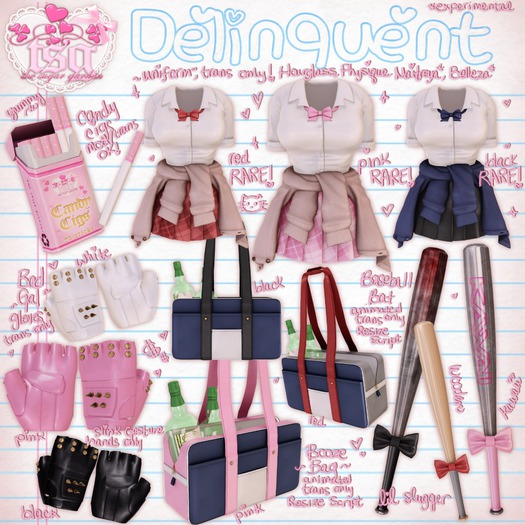 .tsg. Delinquent - Uniform Black RARE