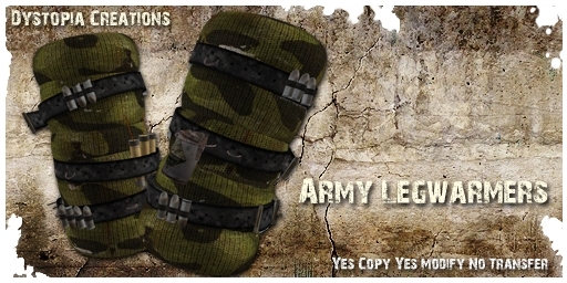 .dystopia. army legwarmers