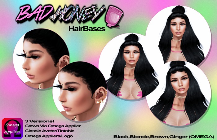 BadHoney // Hairbase Pack (3Versions) Boxed