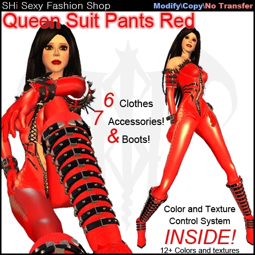 SHi Queen Suit Pants Version Red(largess in it)