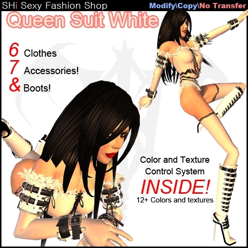SHi Queen Suit White(largess in it)