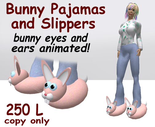 Animated Bunny Slippers/pajamas