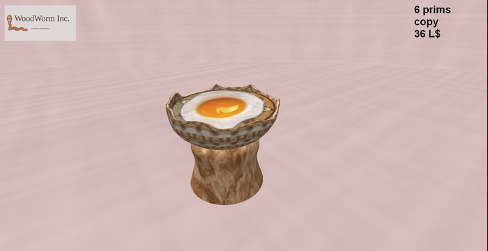 A fried egg chair