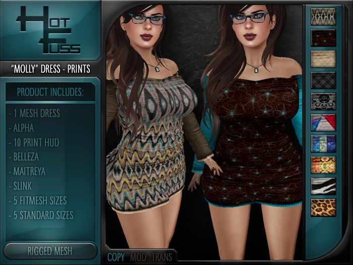 Hot Fuss "Molly" Dress - PRINTS - DEMO