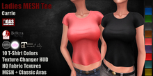 GAS [Ladies MESH Tee Carrie - 10 Colors with HUD] Demo