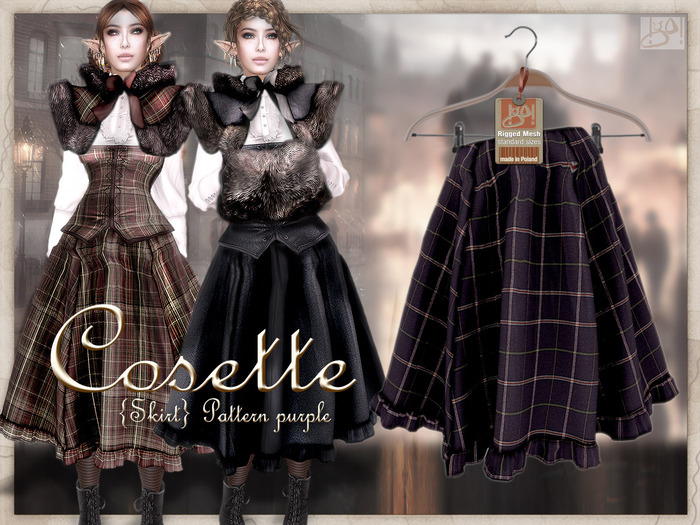 !gO! Cosette skirt - pattern purple