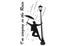 {Q-Essentials} Singing in The Rain Wall Decal