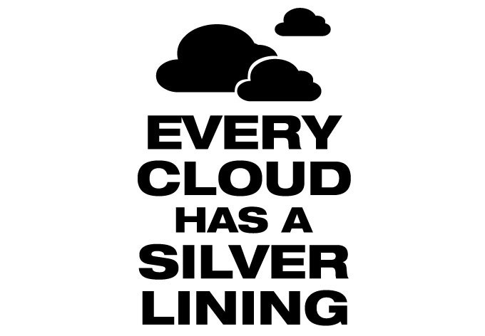 {Q-Essentials} Silver Lining Wall Decal