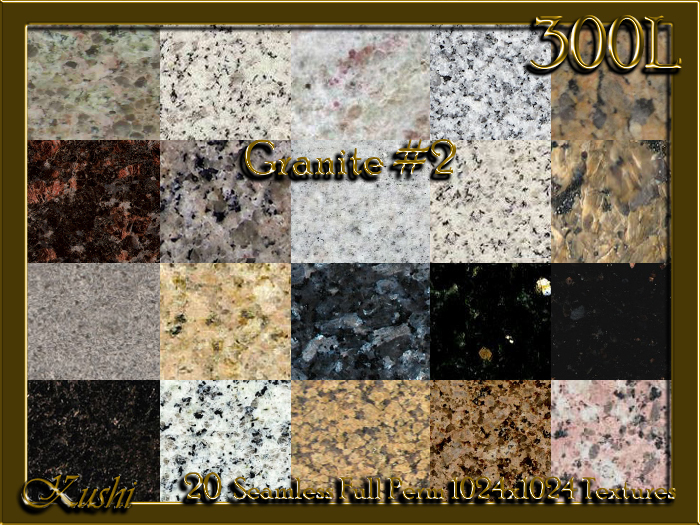 Granite Building Texture Second Life Marketplace - Granite #2 Seamless Building Textures ...