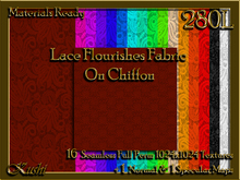 Lace Flourishes On Chiffon Fabric Seamless Textures Materials Ready Full Perms 1024x1024
