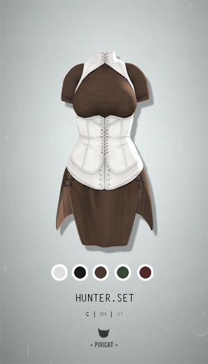 -Pixicat- Hunter.Set (White)