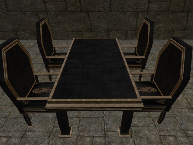 chunky black dining set (boxed)