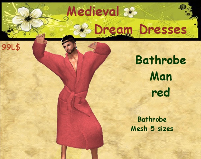 ((*MDD*)) Bathrobe man red B