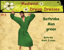 ((*MDD*)) Bathrobe man green B