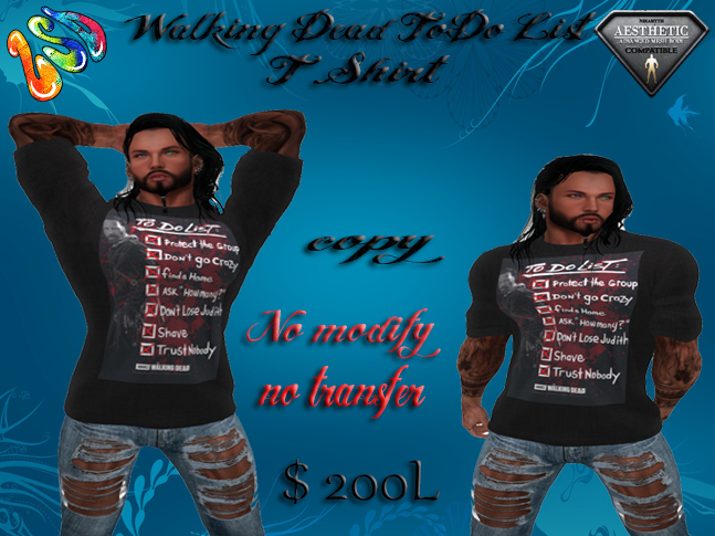 LSD- T-SHIRT Walking Dead ToDo List (AESTHETIC) Bag