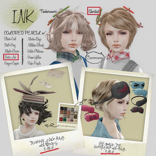 [INK] COLORED PENCIL w/ SHORTCUT ::Roots/Ash
