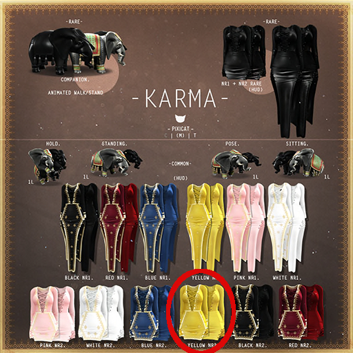 -Pixicat- Karma.Dress nr2 - Yellow (Fitted)