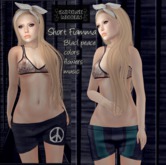 ^^ Impulse Modern ^^ Short Fiamma  PAZ BLACK