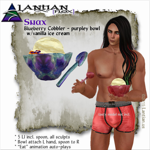 ~L/Fx~Blueberry Cobbler with Ice Cream v.2.0 - Blue MCtbox