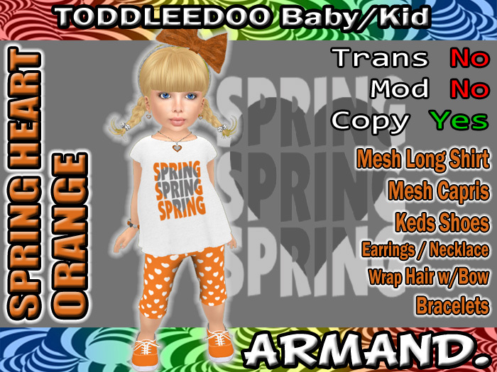 --ARMAND-- SPRING HEART - ORANGE