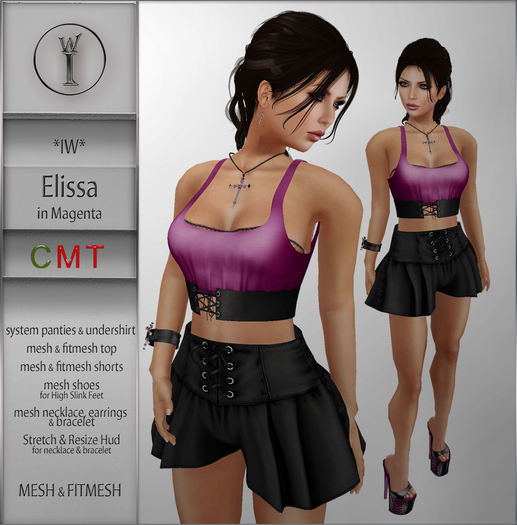 *IW* Elissa in Magenta