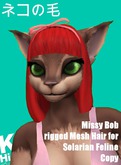 KO-H Solarian Feline Missy Bob - red