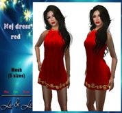 La&Li  Nej dress  red