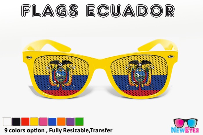 New Eyes Flags Ecuador