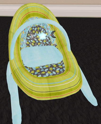 Little Moon~Blue Leaf Bouncing Chair