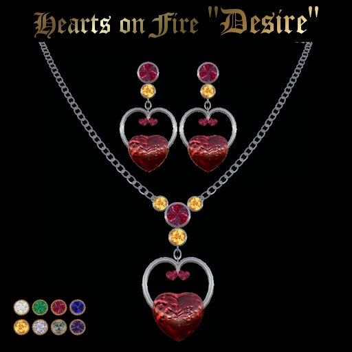 Ashira's Hearts on Fire - Desire (Silver)